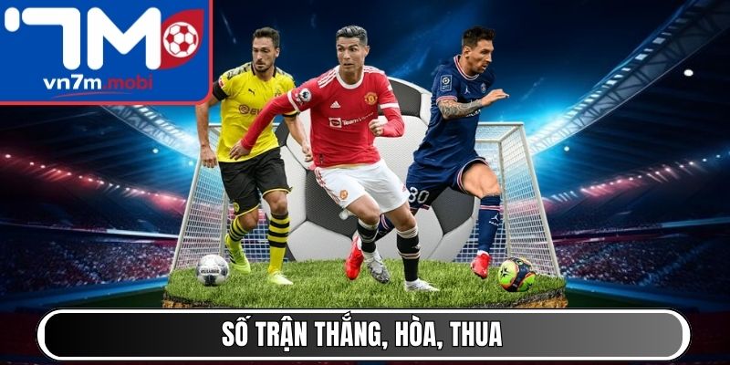 Số trận thắng, hòa, thua